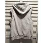 Old Navy Fleece/Fur Lining Zip Up Hood Vest Cream Size XL Pockets Ribbed Hem Photo 4