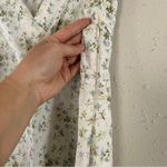 Laura Ashley Vintage  White Floral Midi Dress Lightweight Summer Casual Size 12 Photo 3