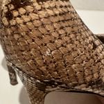Coach  Chelsey Natural Snake-Embossed Leather Round Toe Pumps High Heels Size 9 Photo 5