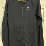 Roxy  Essentials Long Sleeve Zip-up Rashguard Rash Guard Shirt XL Black Photo 2