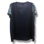 Tommy Bahama  Breezy Blooms Mixed‎ T-Shirt Blue White Teal Size Medium Photo 4