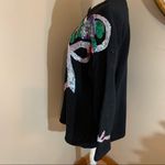 Lee Kithie sequins black sweater vintage size L Photo 2