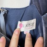 L'atiste by Amy Velvet Gothic Dark Blue Small Sexy Party Prom Photo 4