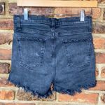 Current/Elliott Black Wash Denim Cut-Off Distressed Jean Shorts Women's Size 28 Photo 4