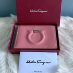 Salvatore Ferragamo  Gancini Light Pink Calfskin Leather Wallet Photo 0