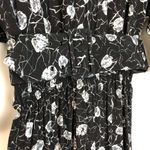 Vintage California Visionz Belted Jumpsuit Black Print Belt Set Size L Photo 4