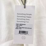 Something Navy  Nina Denim Pants with Slit‎ in White 6 Photo 9