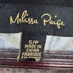 Melissa Paige Paisley Damask Print Bell Sleeve Knit Tunic Top Red Cream Small Photo 9