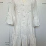 Faherty  Dream Cotton Gauze Kasey Dress White Photo 3