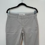 Frank & Eileen Womens Pants The Italian Chino Pant Straight Leg Raw Hem Gray 4‎ Photo 1