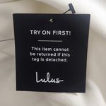 Lulus White Bodycon Midi Dress with Organza Tie Straps NWT Size Small Photo 9