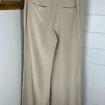 Elizabeth and James  Silk Wide Leg Touser Pants Cream Women's Size 6 Photo 1