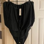 J.Crew  Blousin Tie Neck Swimsuit Black size 18 NWT Photo 2