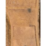 Eric Michael   Taupe Leather Serena Espadrille Shoe with Top Zipper Photo 7