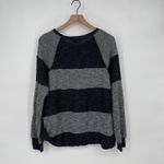 everleigh Striped Knit Sweater Pullover Long Sleeve M Black Size M Photo 4