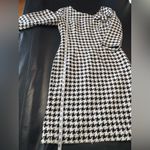 London Times Black and White Houndstooth Dress size 10 Photo 10