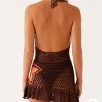 Peppermayo  Brown crochet halterneck dress  Photo 4