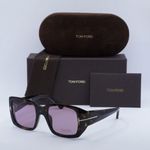Tom Ford  SUNGLASSES FT1035 52Y Dark Havana / Violet Photo 2