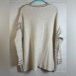 CAbi Slip Stitch Woman’s Oversized Textured Cream Chunky Knit Sweater Size Small Photo 6