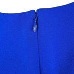 Parker  Black Label Clinton Cobalt Blue Ruffle Fitted Sheath Mini Dress Size 2 Photo 10