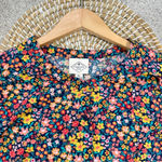 st. john's bay St John’s Bay Multi Floral Long Sleeve Button Down Shirt Cotton Blend Size 2X Photo 5