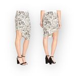 Pam & Gela new ✲ Asymmetric Drape Print Mini Skirt ✲ Hazy Stone Print ✲ Small Photo 4