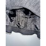 Storets  Womens Mini Skirt‎ Gray Tweed Ruffle Pearl Trim Party Cocktail Photo 2