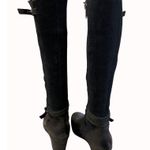 UGG  Australia women’s black leather suede knee high boots size 7 SKU 5036 Photo 3
