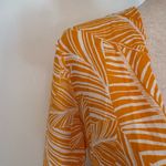 Shade & Shore  Orange Tie-Front Crop Blouse Photo 1
