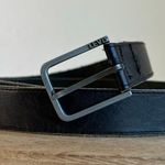 Levi's Vintage 90s Distressed Worn in Black Genuine Leather Belt Size Large Photo 14