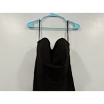 La Femme 28835 Black Double Cross Back Gown Size 8 NWOT Photo 2