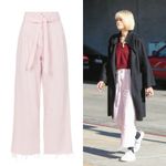J Brand  Light Pink Wide Leg Jeans Photo 5
