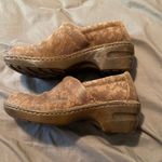 B.O.C. Brown Lace Leather Peggy Clogs Size 7.5 Photo 2
