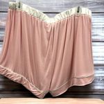 Frederick's of Hollywood  Pink Elastic Waist Rayon Blend High Rise PJ Shorts 1X Photo 1