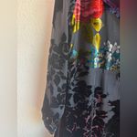 Soft Surroundings  Lisette Floral Velvet Burnout Chiffon Tunic Length Jacket M Photo 3