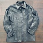 90s Vintage Women's Oversized Black Leather Jacket Size L Photo 0