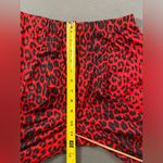 SheIn Red Leopard High waisted Flair Pants Size Small Photo 4