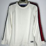 Tommy Hilfiger VINTAGE Jeans Embroidered Cable Sweater Big Logo Size Large Photo 0