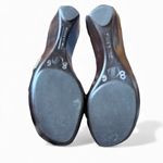 Italian Shoemakers Snakeskin Gold Wedge Sandal Size 9 Photo 7