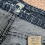 7 For All Mankind Jeans Womens 27 A Pocket Cropped Capri Crop Denim Distressed Photo 2