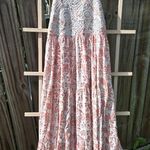 NEW Bombay Paisley Pink Print With Mirrored Accent On BODICE Dress XS Silver Photo 2