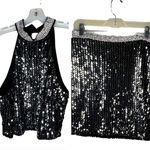 Haute Monde  Sequin Rhinestone Skirt Set‎ Photo 0