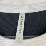 Fabletics | Black French Terry Dress Sporty White Stripe Sleeveless Womens M Photo 2