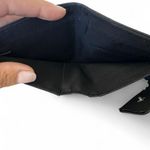 Tahari  Unisex Small Black Bifold Wallet RFID Protection Silver Logo - NWOT Photo 3