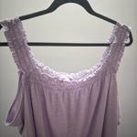 LC Lauren Conrad Smocked Purple Tank Top Photo 2