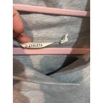 Athleta  Grey Lounge Dress Mock Neck Side Zip Pockets Size M Photo 3