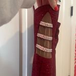 XScape  Red Glitter Formal Dress Photo 1