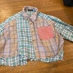 PaperMoon Cropped flannel top Photo 0