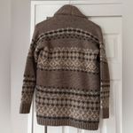Abercrombie & Fitch  Tan and Brown Patterned Cardigan Size XS EUC Photo 1