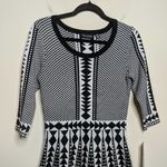 Nina Leonard Geo Fit/Flare Dress - Size M - NWT Photo 2